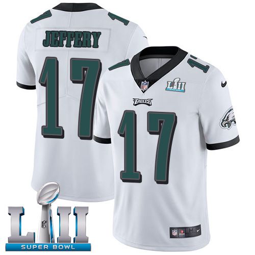 Men Philadelphia Eagles #17 Jeffery White Limited 2018 Super Bowl NFL Jerseys